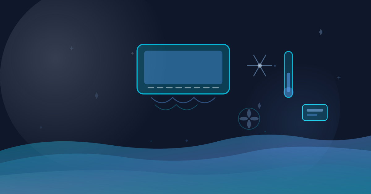 Air conditioner electricity cost calculator illustration